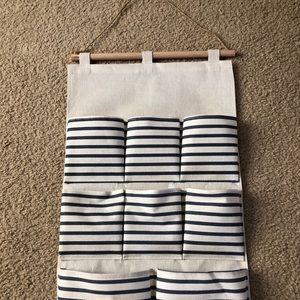 Striped Hanging Wall Pockets with 8 pockets